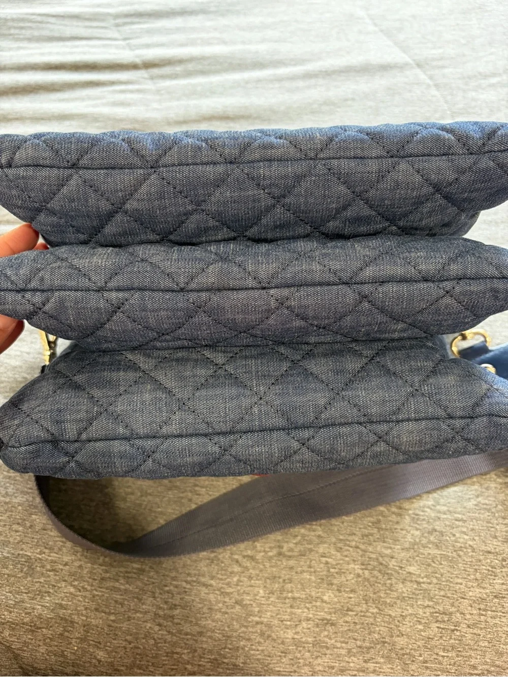 MZ Wallace Pippa Denim Crossbody Bag